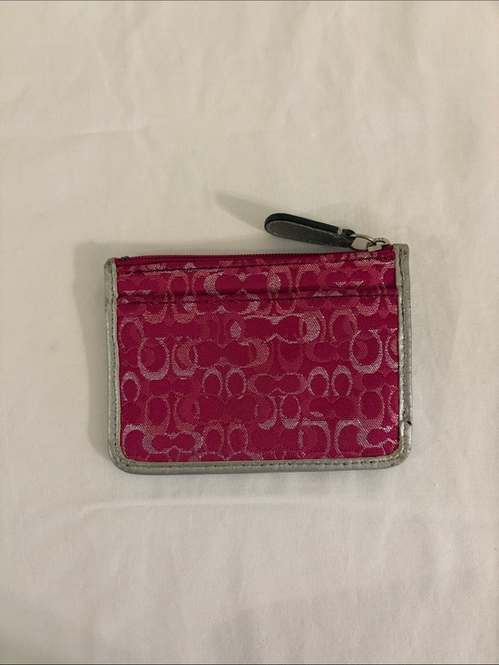 Coach Handbags - Coach Pink Metallic Coin Purse